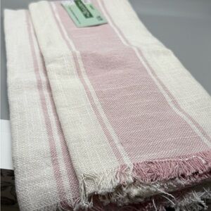 COPY - Pink and White Striped Towel